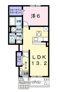 カーサ・プラシードⅡ【1階】の間取り