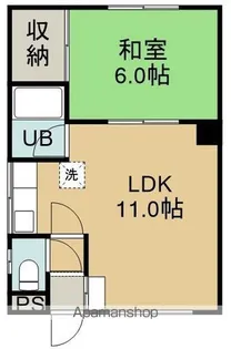 マンションあずま美原【2階】の間取り