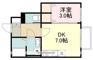 Mステージ木町【1階】の間取り