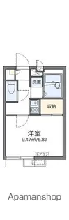 レオパレススター【3階】の間取り