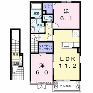 サンリット Ⅰ【2階】の間取り