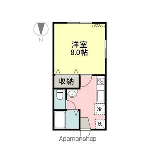 ハイツバンブー【101号室】の間取り