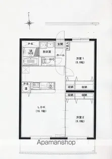MFDエスペリア【202号室】の間取り