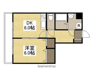 CREA雄徳山【201号室】の間取り