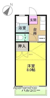 カナール竹の花【202号室】の間取り