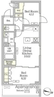 ミレーネ滝野川【2階】の間取り