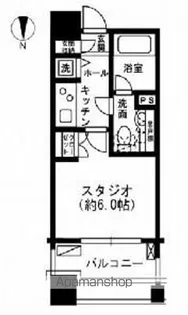 レジディア市ヶ谷【6階】の間取り