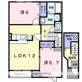 クリオージュ1号棟【2階】の間取り