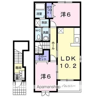 ディクテットFK 2【2階】の間取り