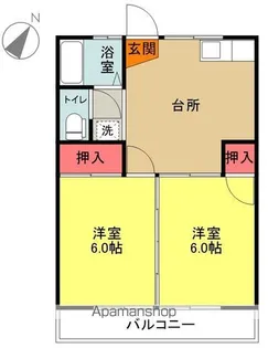 ヒルトップ【205号室】の間取り