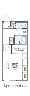 レオパレスシャルマンA【205号室】の間取り