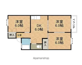 アベニュー松原【B201号室】の間取り