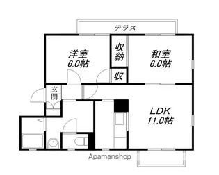 アークヒルズ【104号室】の間取り