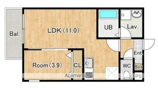 ジーメゾン千葉浜野プラージュ【2階】の間取り