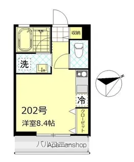 WEST SIDE赤羽【2階】の間取り