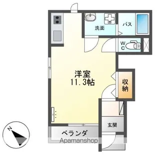 OLIVE(オリーブ)【1階】の間取り