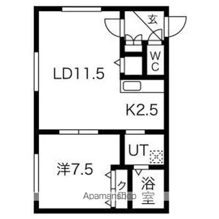 AKT月寒中央【501号室】の間取り