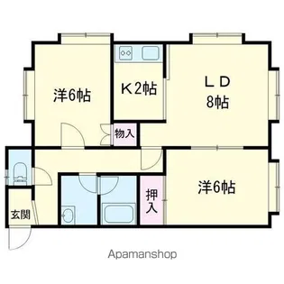 クリスタルハーモニー15【201号室】の間取り