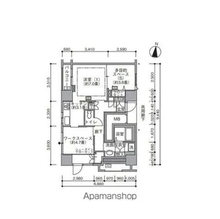 東雲キャナルコートCODAN19号棟【2階】の間取り