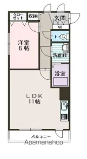 コートライベル【301号室】の間取り