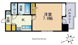 コンフォートスペース箱崎【5階】の間取り