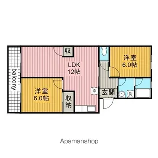 バルミー稲垣【302号室】の間取り