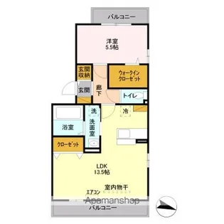 フェイバリッチ新和 B【3階】の間取り