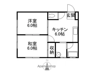 コーポラス ヒロ【2C号室】の間取り