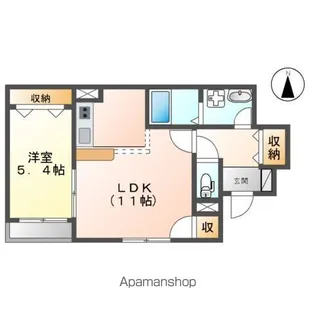 グレース・タウン なみ【1階】の間取り