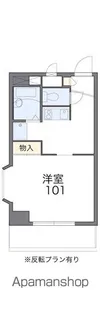レオパレスエムズ・ベイコート【502号室】の間取り