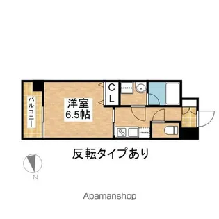 プレミアム浅間町【406号室号室】の間取り