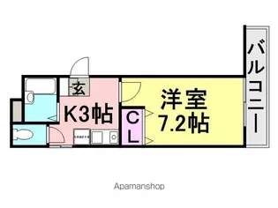 シエテ神田北マンション【503号室】の間取り