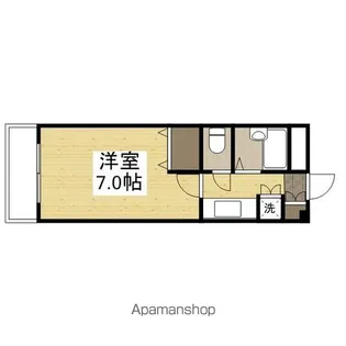 メゾンクレール【201号室】の間取り