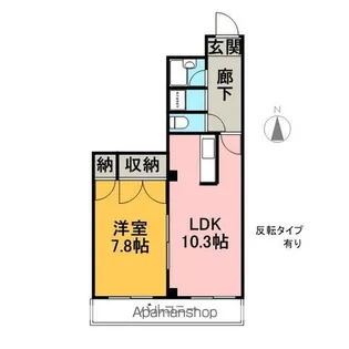 VIP−IN太平洋ノースヒルズ【2階】の間取り