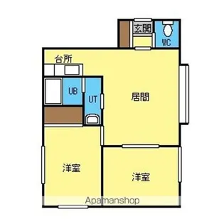 セラヴィ13.8【1階】の間取り
