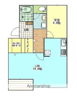 ハイツテクトピア掛川II【1階】の間取り