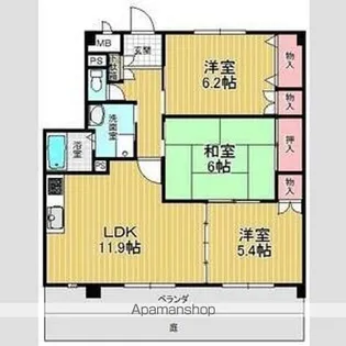 フォレスト・フィールド梅森台【1階】の間取り