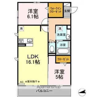 カイヤ【3階】の間取り