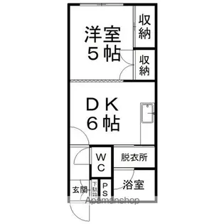 潮見中央ハイツG【1階】の間取り