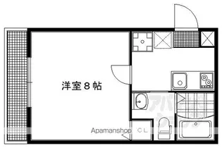 フラッティ吉野町A【301号室】の間取り