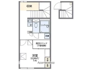 レオパレスウィンドミル【2階】の間取り