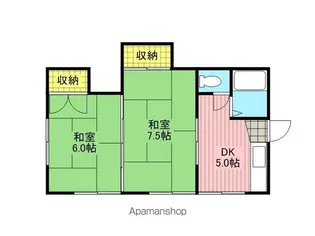 コーポトキワ【203号室】の間取り