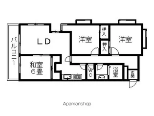 メゾン西千代田【102号室】の間取り