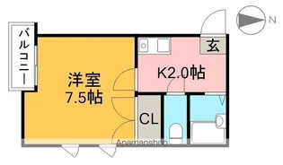 ピュアセントハウス【4階】の間取り
