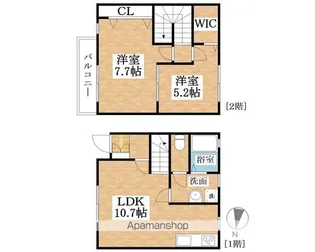 グランドプリマ【A棟G-2号室】の間取り