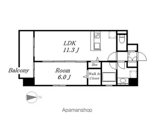クレール則武【5階】の間取り