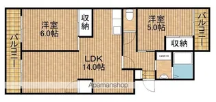 カナヤハイツⅡ【3階】の間取り