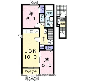GRACE FIELD C【2階】の間取り