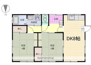 福島県いわき市勿来町窪田白山【一戸建】の間取り