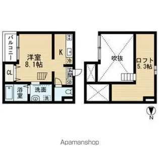CONFORT大畑【2階】の間取り